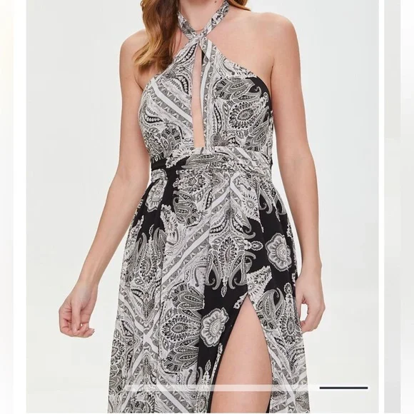 Dresses | Forever 21 Chiffon Paisley Dress | Poshmark
